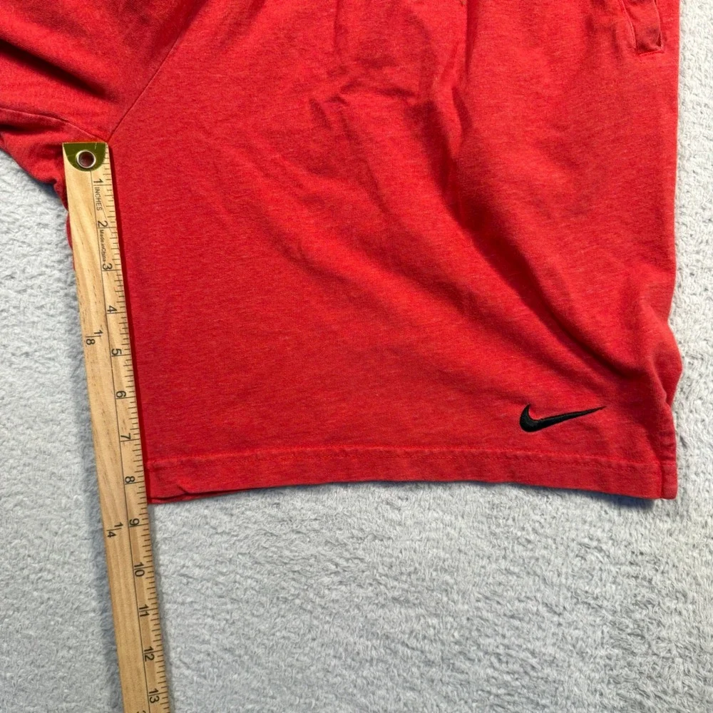 Nike Dri-FIT Jersey Athletic Shorts Running‎ Training Gym Activewear Red Large